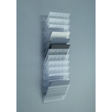 Trieur mural 12 cases FLEXIBOXX Durable A4 paysage incolore