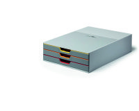 Module de classement Durable Varicolor® 3 tiroirs liseré de couleur