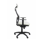 Silla Jorquera malla blanca asiento bali con cabecero fijo
