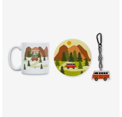 Kit Taza + Posavasos + Llavero "Contigo al quinto pino"