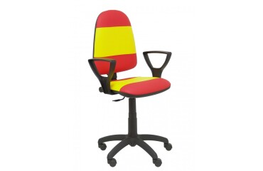 Ayna similpiel brazos fijos