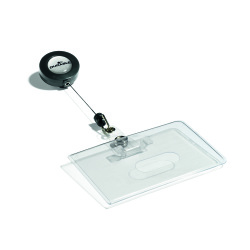 Porte-badge, en PVC souple, 85 x 54 mm