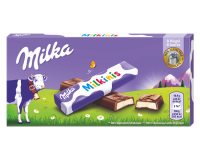 Baritas de chocolate con leche Milka+Choco Milkinis 87,5 g -  Caja de  20 unidades