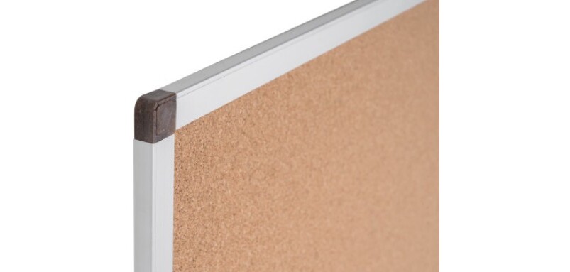 Ayda BioFusion Pizarra de corcho reciclado enmarcado en aluminio anodizado 90X120