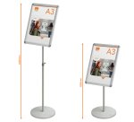 Pie para marco publicitario A3 Nobo