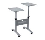 Mesa Nobo con ruedas para proyección multimedia - plataforma doble