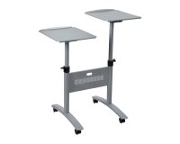 Mesa Nobo con ruedas para proyección multimedia - plataforma doble