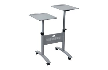 Mesa Nobo con ruedas para proyección multimedia - plataforma doble