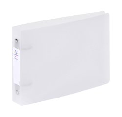 Classeur 2 anneaux plastifié Propysoft Viquel A5 – Dos de 3.5 cm incolore