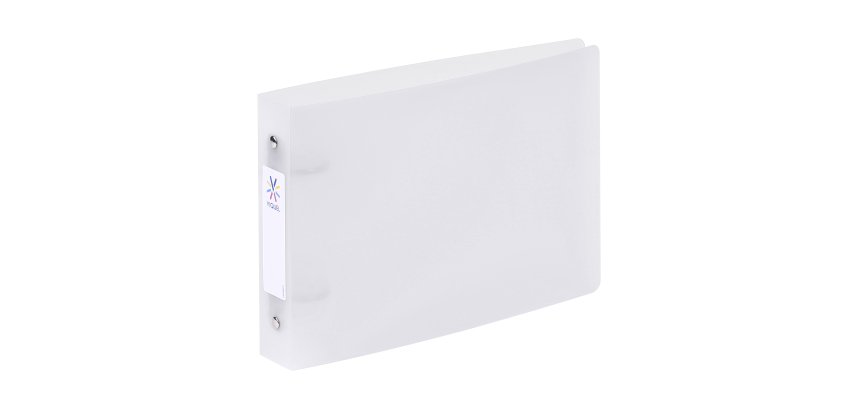 Classeur 2 anneaux plastifié Propysoft Viquel A5 – Dos de 3.5 cm incolore