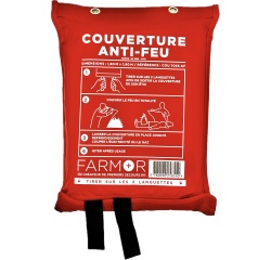 Couverture anti feu 180 x 180 étui souple
