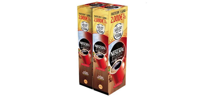 Nescafe Descafeinado Clasic 2 g - Caja 100 sobres.