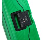 Valise cabine slim 4 doubles roues Color Block Hardside vert