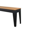 Banc bois et métal