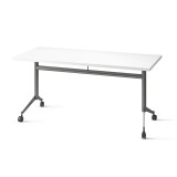 Table rabattable POLLY L.160 x P.70 cm Plateau Blanc