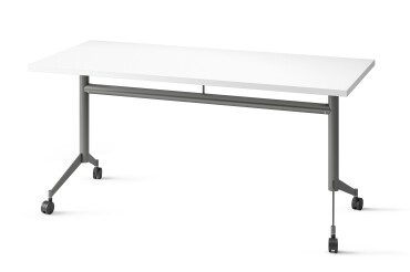 Table rabattable POLLY L.160 x P.70 cm Plateau Blanc