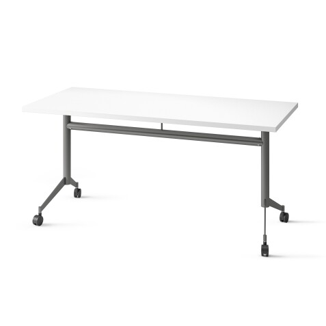 Table rabattable POLLY L.160 x P.70 cm Plateau Blanc