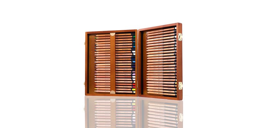 Caja de madera de 48 lápices Derwent Lightfast