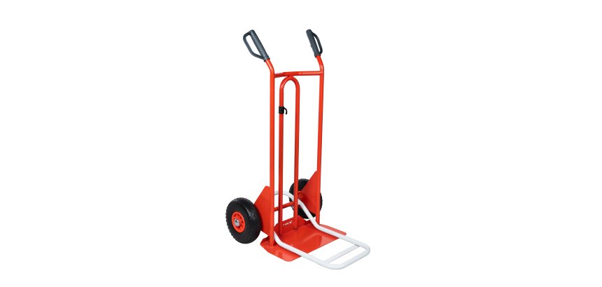 Diable pliant 250 kg bavette mixte poignées à garde roue increvable
