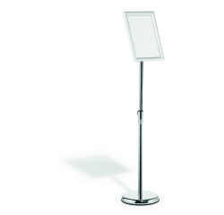 Support d’information sur pied avec cadre clipsable en aluminium A4