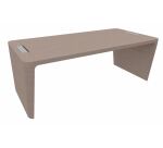 Bureau droit Direction Xennon finition placage bois L 190 cm