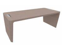 Bureau droit Direction Xennon finition placage bois L 190 cm