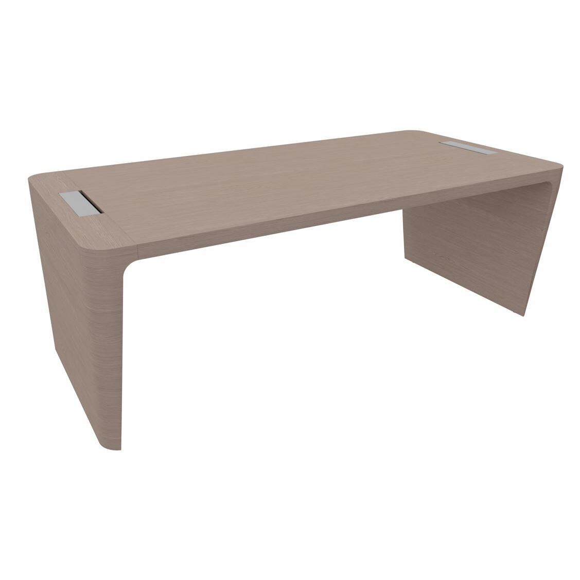Bureau droit Direction Xennon finition placage bois L 190 cm