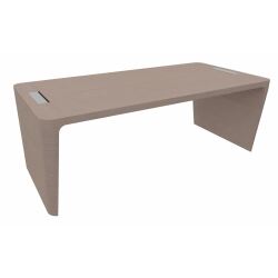 Bureau droit Direction Xennon finition placage bois L 190 cm