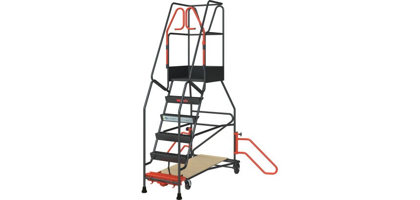 Escabeau à immobilisation automatique 6 marches 150 kg