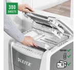 Destructeur de documents automatique et manuel Leitz IQ AutoFeed Office 300 - P5 - coupe micro