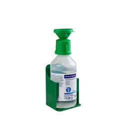 Flacon 250 ml de solution oculaire stérile fourni avec support mural