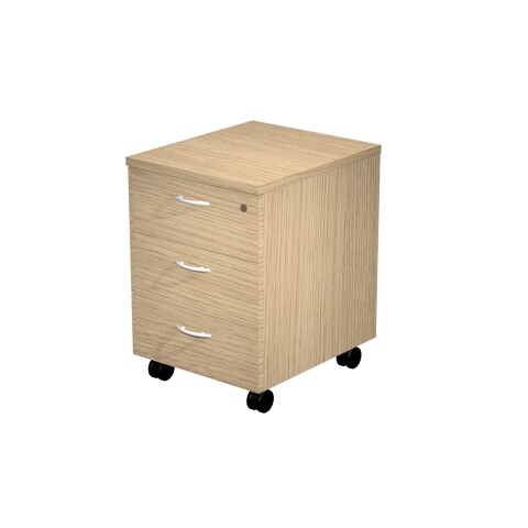 Cajonera móvil Presto - Venere 3 cajones. - Roble