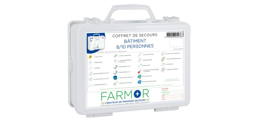 Coffret de secours Bâtiment 8/10 personnes
