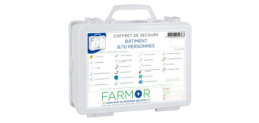 Coffret de secours Bâtiment 8/10 personnes