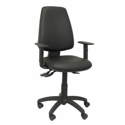 Elche S similpiel brazos regulables - Negro