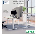 Bureau assis-debout électrique 140 x 80cm blanc - Leitz
