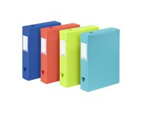Boîte de classement CLASS DOC A4 Dos 6 cm - polypropylène - FEEL'EASY VIQUEL - coloris assortis
