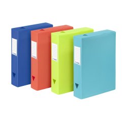 Boîte de classement CLASS DOC A4 Dos 6 cm - polypropylène - FEEL'EASY VIQUEL - coloris assortis