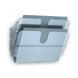 Trieur mural 2 cases Flexiplus Durable A4 paysage incolore