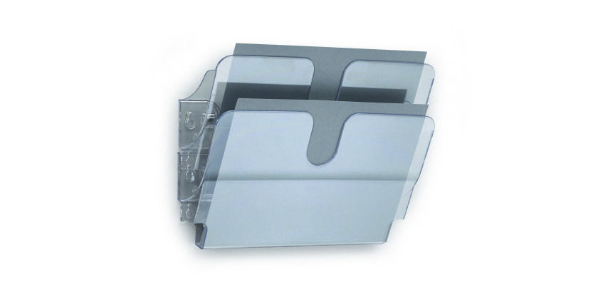 Trieur mural 2 cases Flexiplus Durable A4 paysage incolore