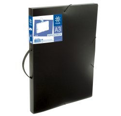 Boîte de classement HANDELBOX A3 dos 3 cm Polypropylène - Essentiel Recycle - Viquel - 42,5 x 30,5 x 3 cm