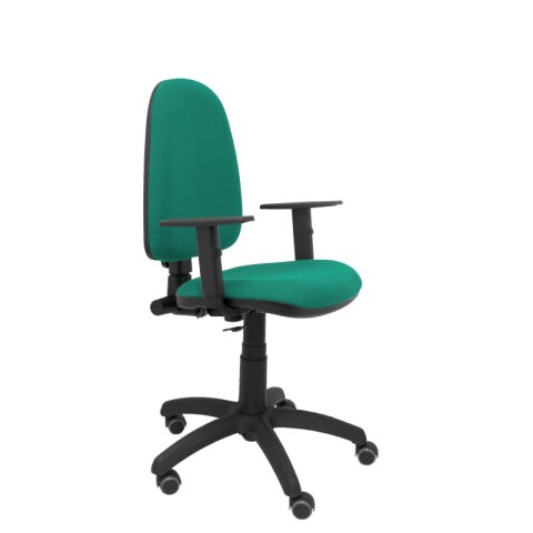 Ayna brazos regulables ruedas parquet tapizado - Verde