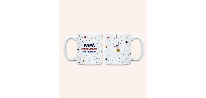 Taza "Papá, eres el mejor del planeta" 350ml, cerámica 
