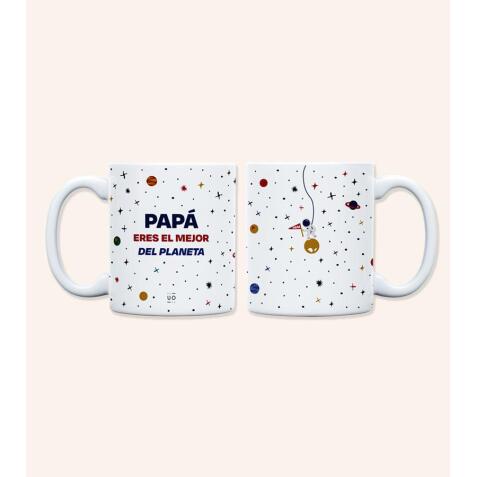 Taza "Papá, eres el mejor del planeta" 350ml, cerámica 
