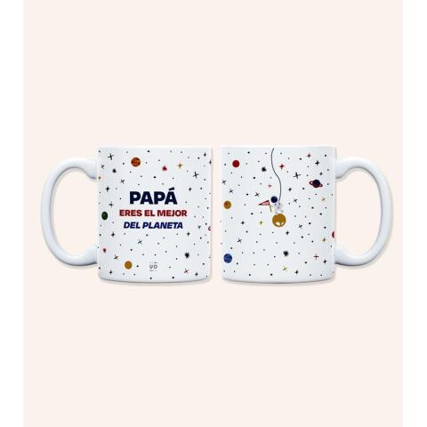 Taza "Papá, eres el mejor del planeta" 350ml, cerámica