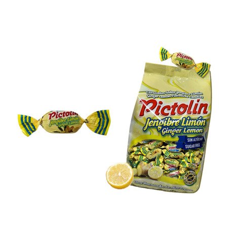 Caramelos Picolin Jengibre Limón Sin Azúcar - Bolsa 1 Kg