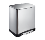 Poubelle à pédale tri sélectif E-Cube 10 + 9L