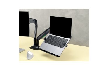 Bandeja universal de portátiles para brazos de monitor