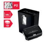 Destructeur de documents manuel Rexel Promax QS RSS1838 - P2 - coupe droite