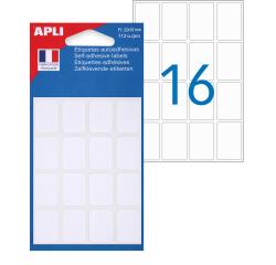 Etiquette multi-usage, 16 x 22 mm, blanc